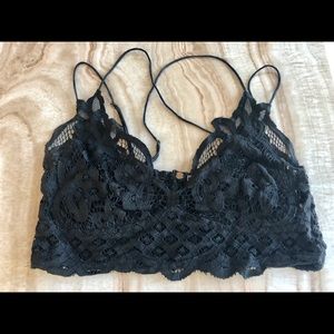 Free People Adella Bralette - Black